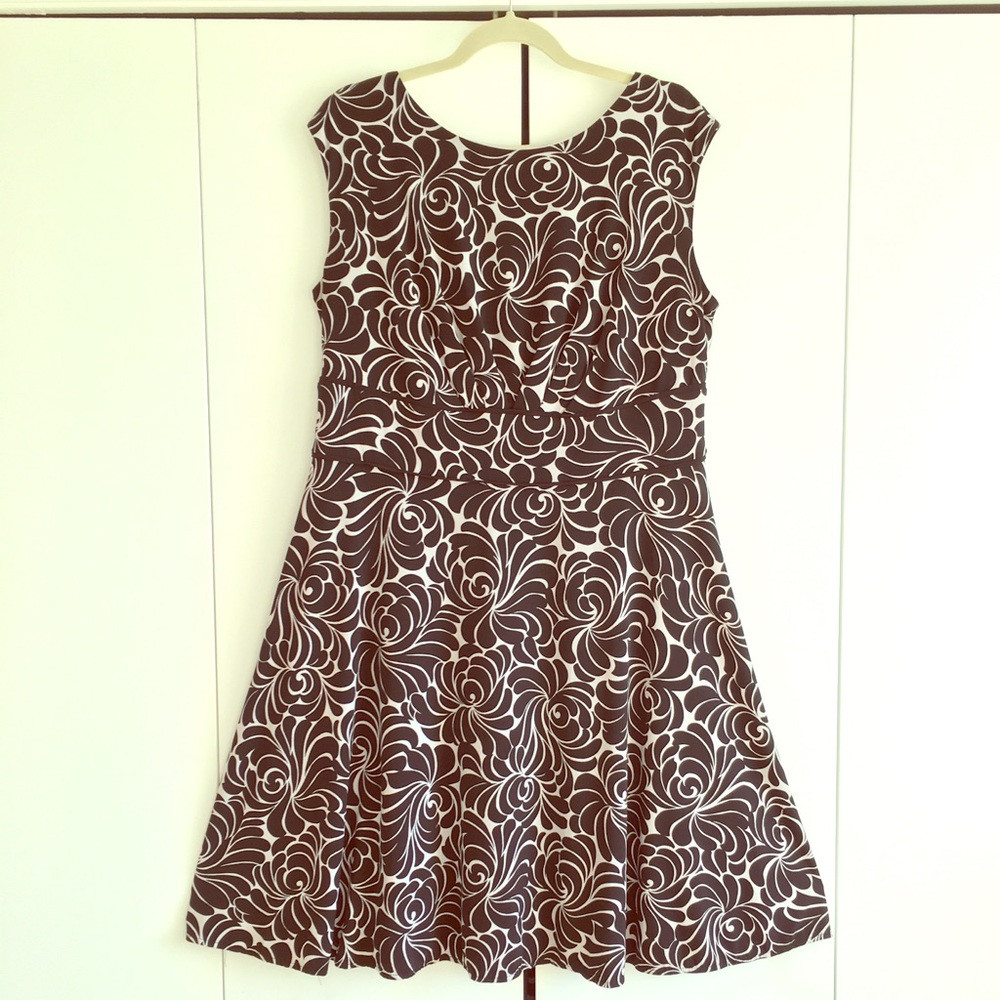 Fit & flare floral stretch comfortable Dress